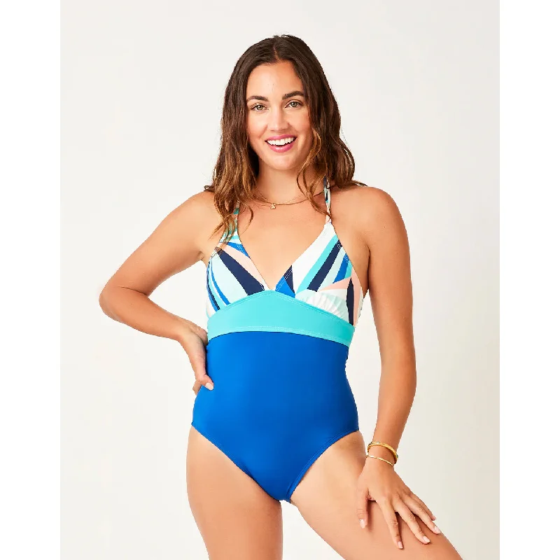 Carve Dahlia One Piece: Kaleidoscope w. Royal Blue