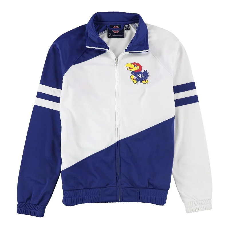 G-III Sports Womens Kansas Jayhawks Track Jacket, White, Small