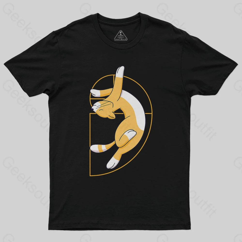 Fibonacci Spiral Cat T-Shirt