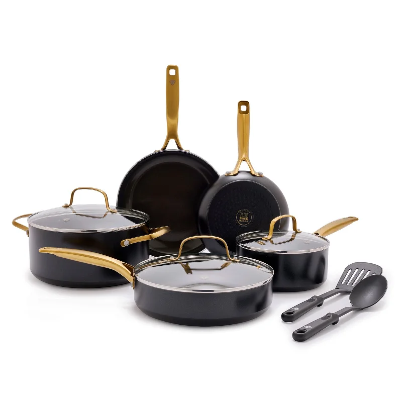 Blue Diamond Gold 10-Piece Cookware Set