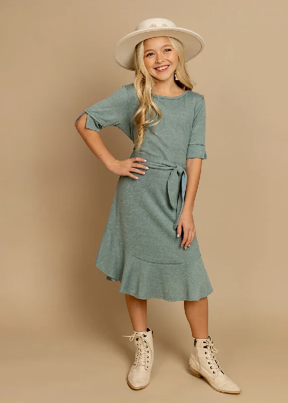 Jaliyah Dress in Island Sage