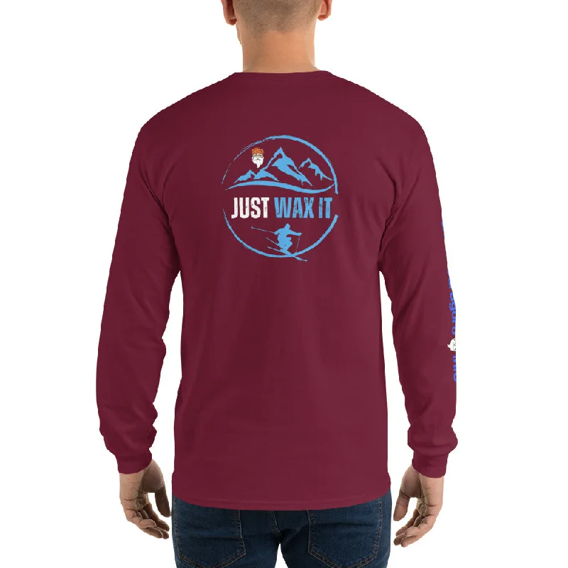 Snowboard Guru "Just Wax It Skier" Long Sleeve Shirt ( 4 colours ways )