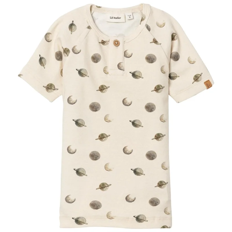 Lil'Atelier Turtledove Geo Slim T-Shirt