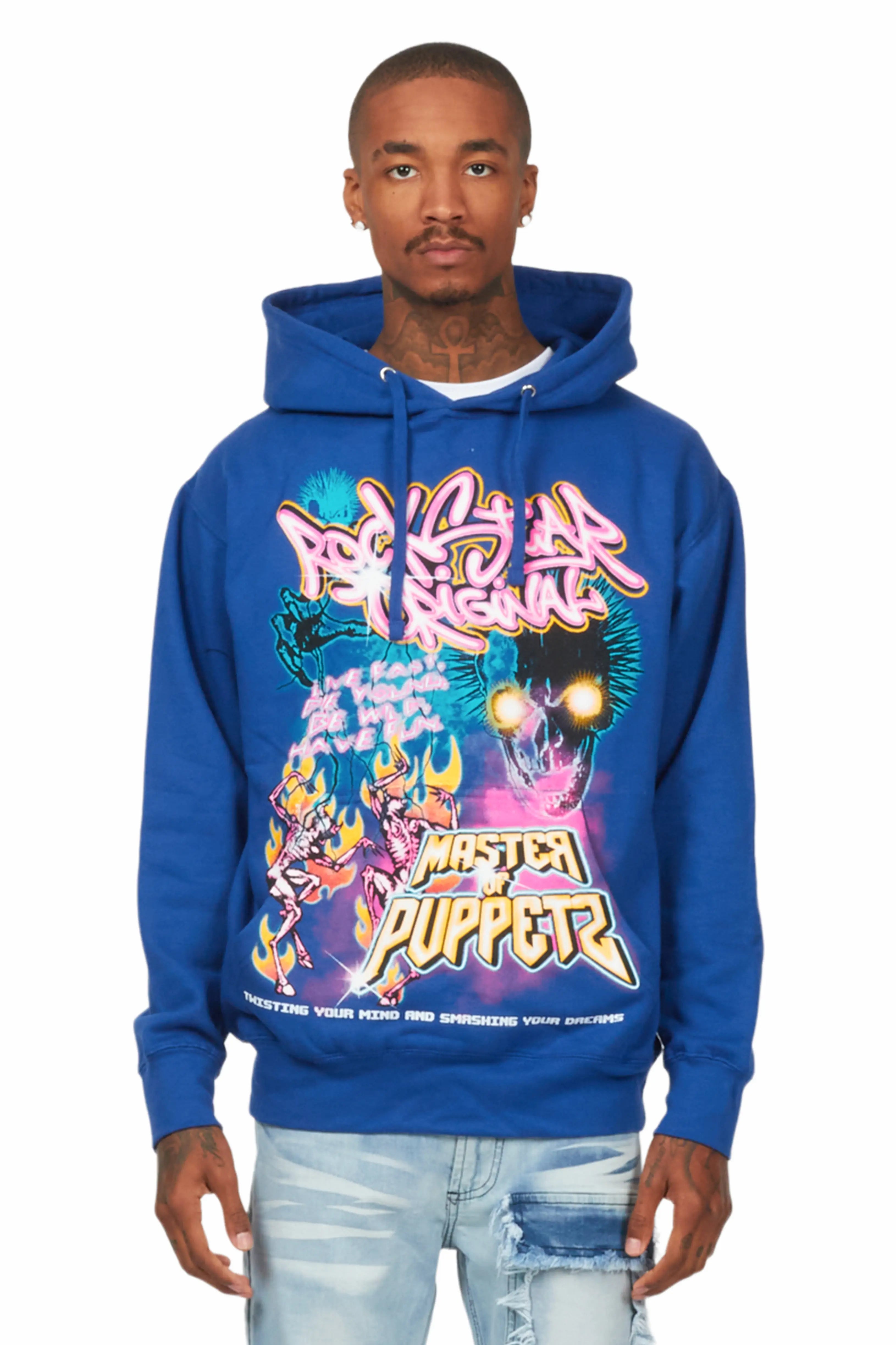 Niko Royal Blue Graphic Hoodie