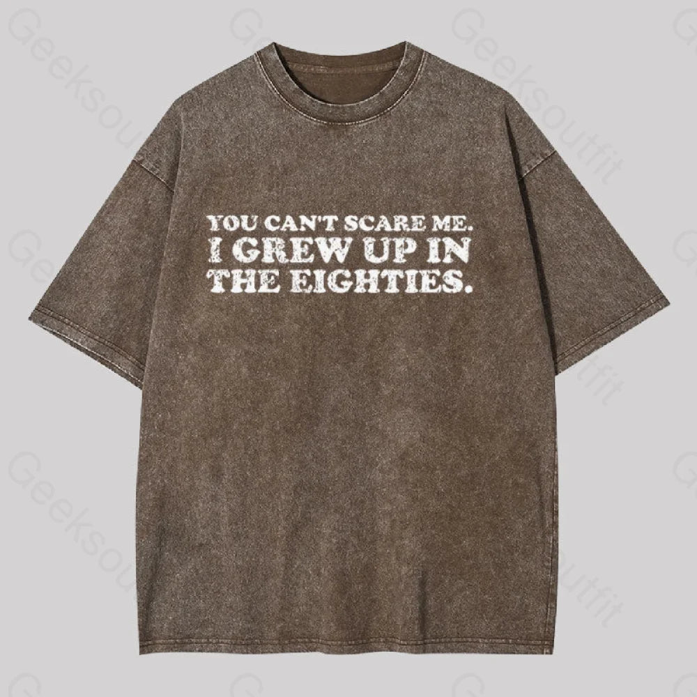 Grew Up In The 80s Geek Washed T-shirt