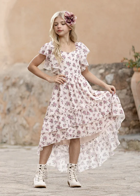 Dimia Dress in Lilac Ditsy Floral