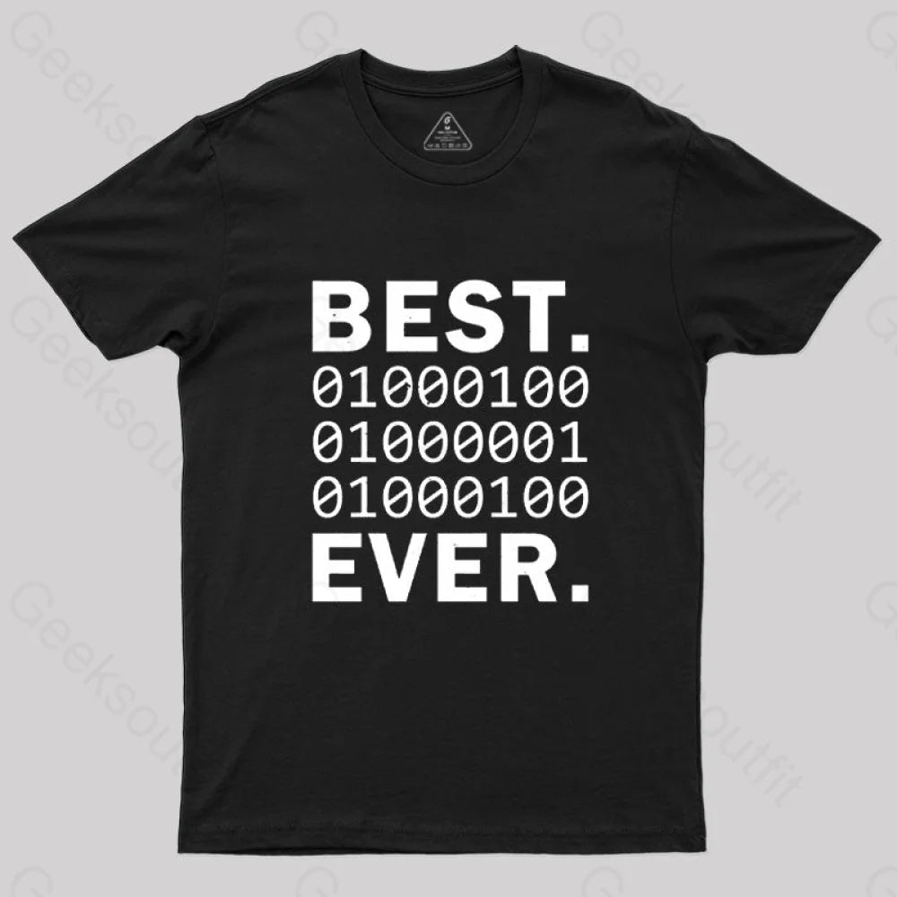 Best Dad Ever in Binary Code T-Shirt