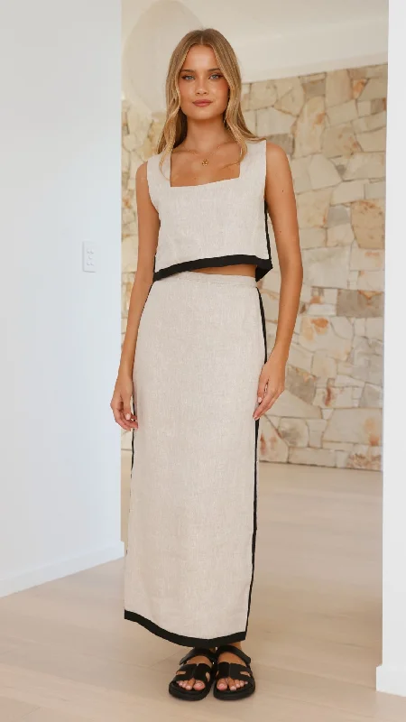 Arlette Maxi Skirt - Natural