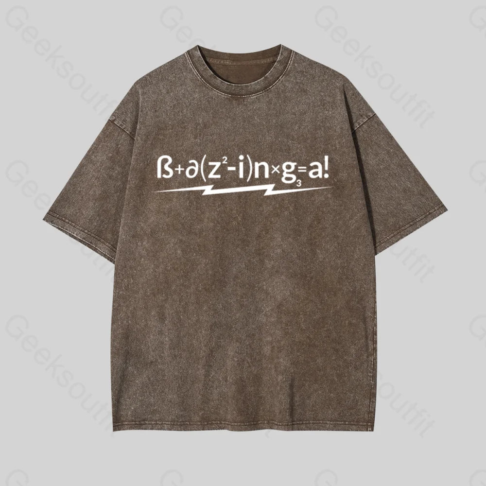 How to Calculate Geek Washed T-shirt