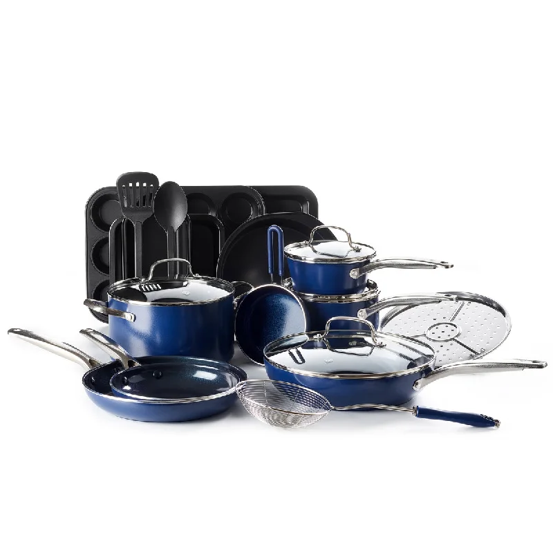 Blue Diamond Classic 20-Piece Cookware Set