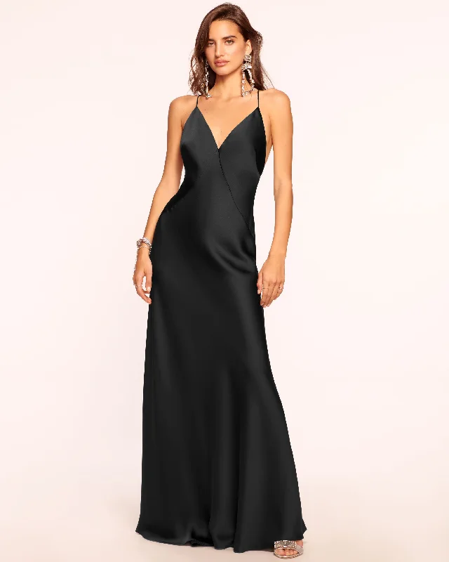 Caspe V-Neck Gown