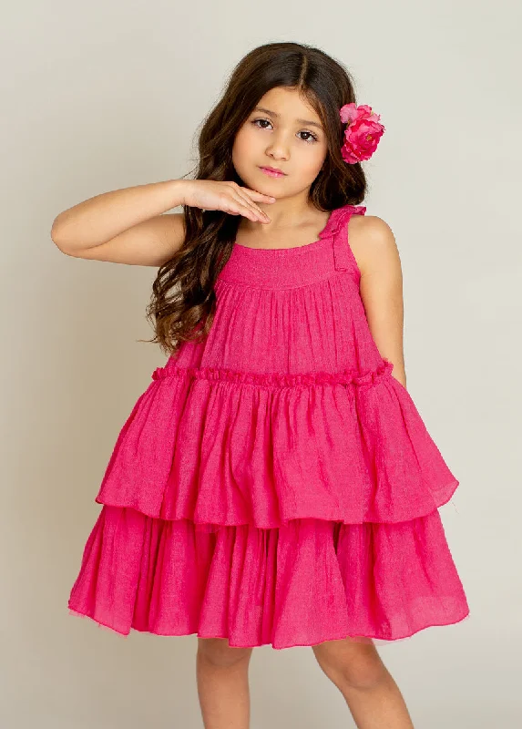 Banyu Dress in Fuchsia