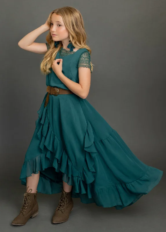 Belleann Dress in Peacock