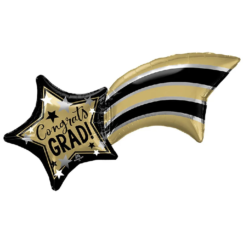 27 inch GOLD, SILVER, & BLACK GRAD SHOOTING STAR