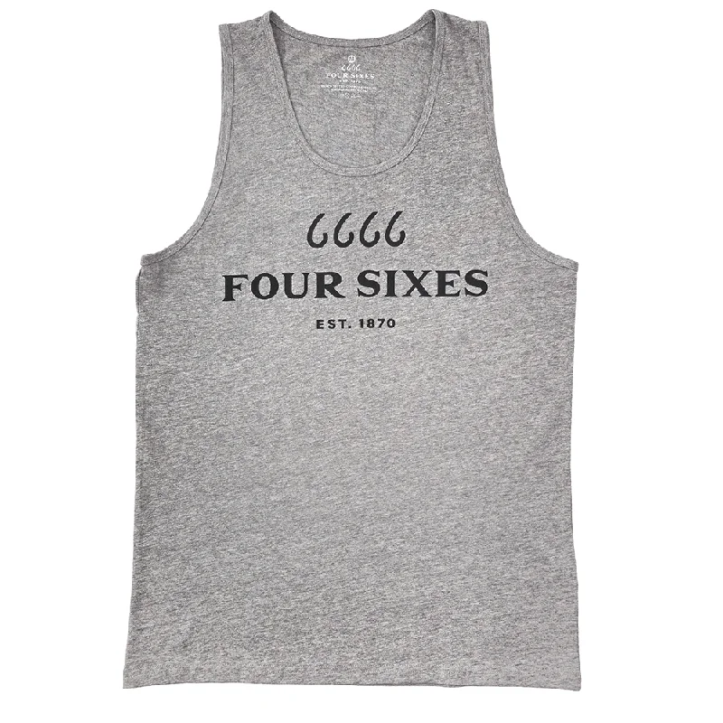 Four Sixes Logo Tank Top - Grey