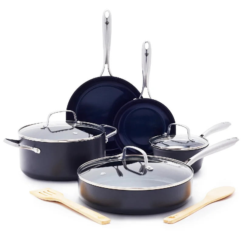 Blue Diamond Hard Anodized Pro 10-Piece Cookware Set