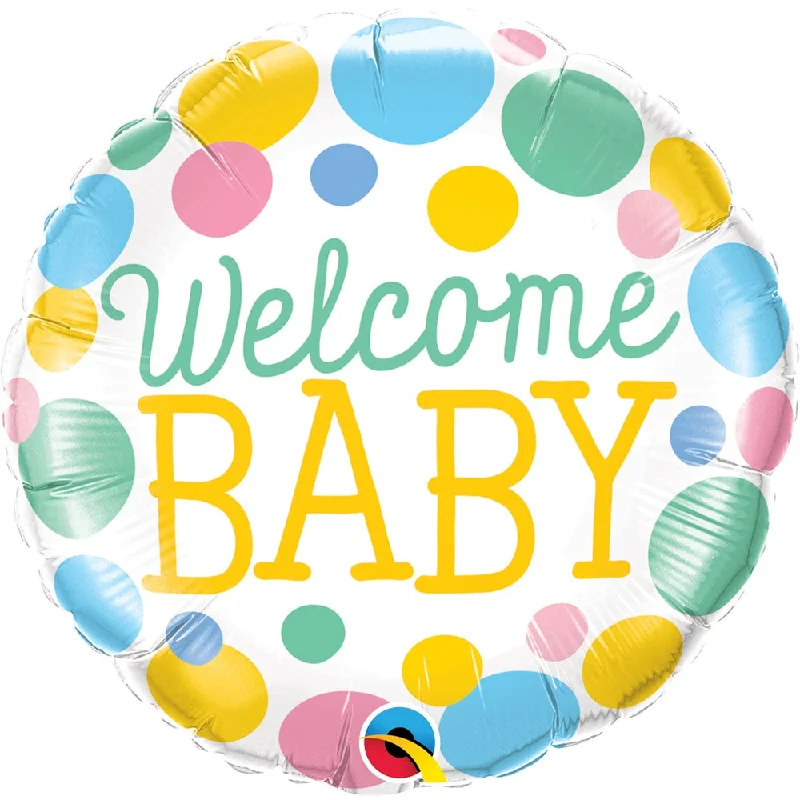 18 inch WELCOME BABY DOTS