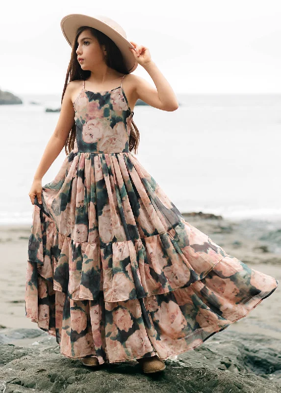 Catrin Dress in Cool Watercolor