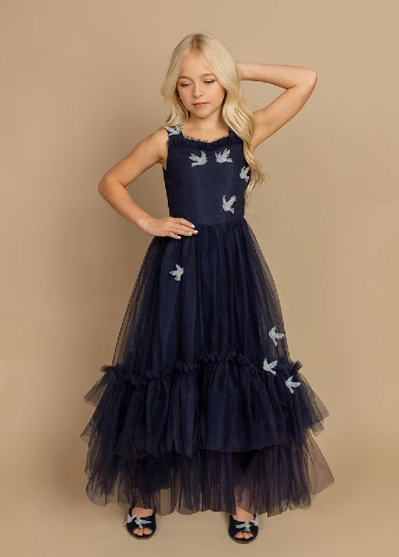 Sparrow Dress in Navy