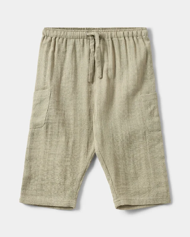 PALLESB TROUSERS - Light dusty green