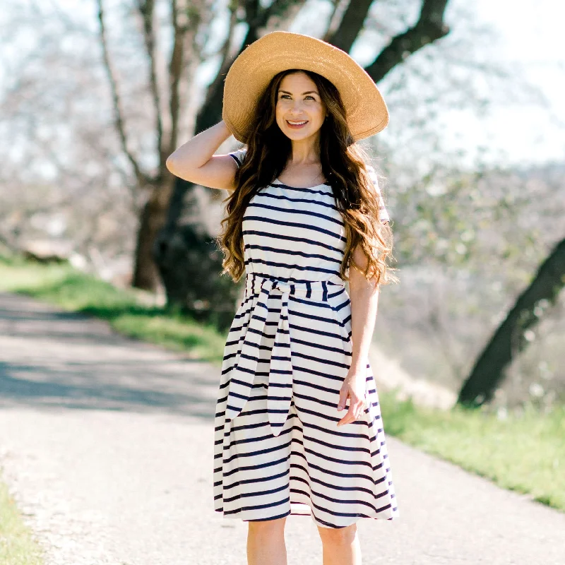 Tie-Waist Knit Dress