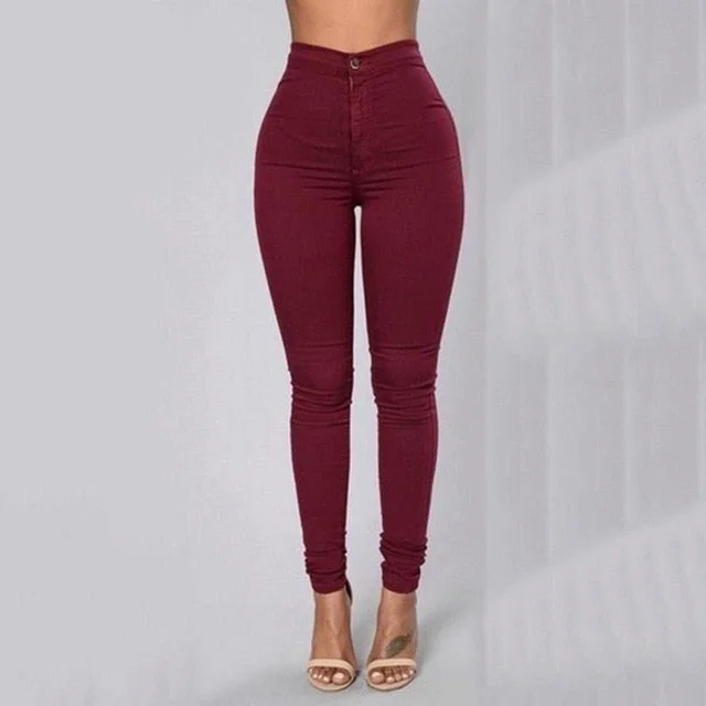 wine red leggings