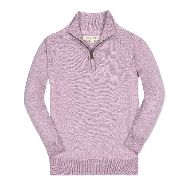 Organic Fine Gauge Half Zip Sweater - Baby