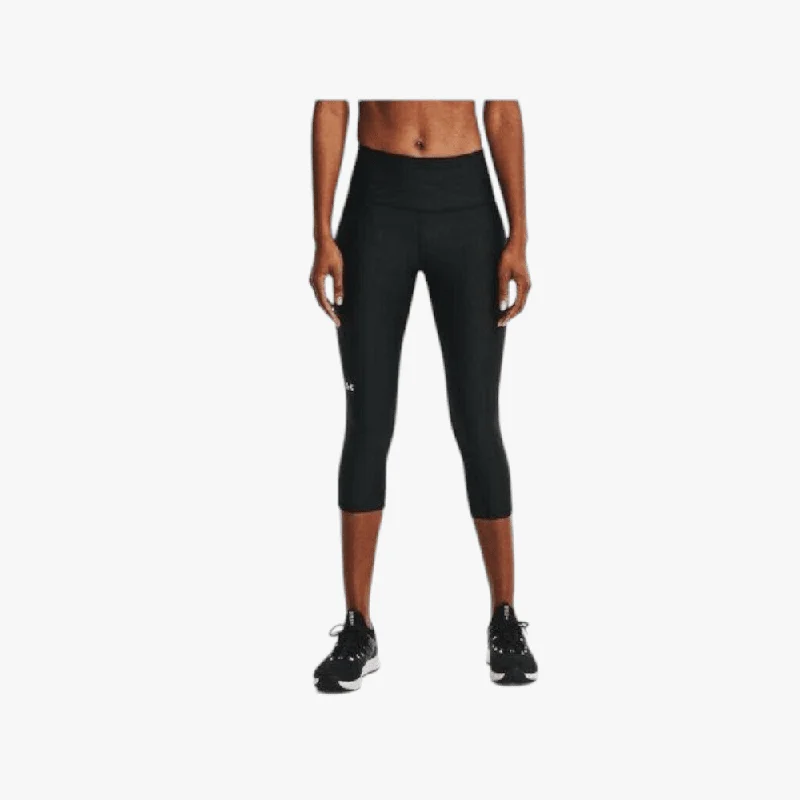 Under Armour Womens Heatgear Armour No-Slip Waistband Capris Black