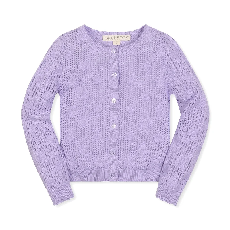 Organic Scallop Edge Cardigan - Baby