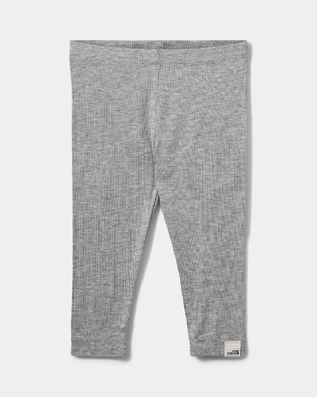 NALINESB LEGGINGS - Grey mel