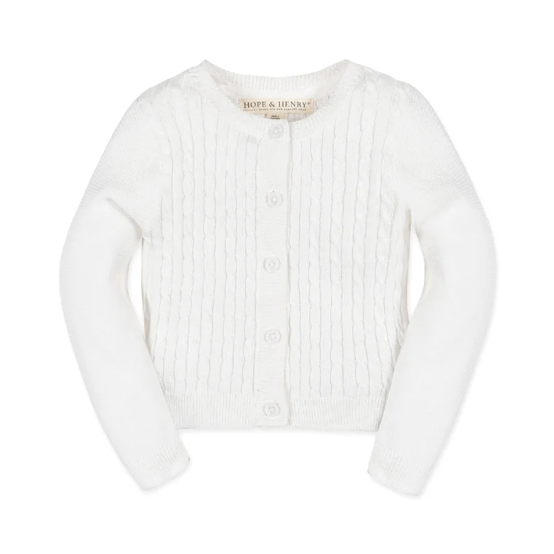 Organic Cable Cardigan Sweater - Baby