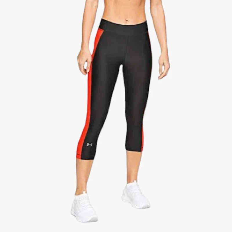 Under Armour Ladies Hg Armour Capri Tights Black