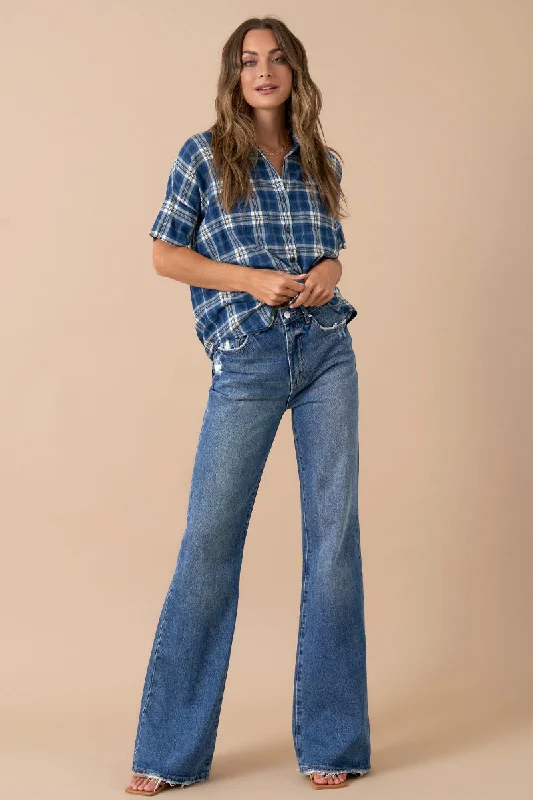 High Rise Relaxed Boot Cut Denim