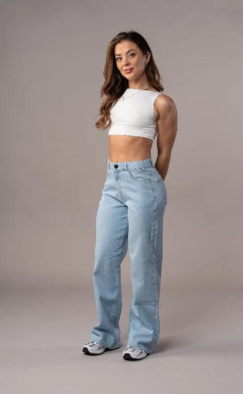 Womens Baggy Fitjeans - Vintage Blue